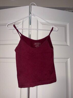 Bella Seamless Ribbed Tank Top in Pink Color